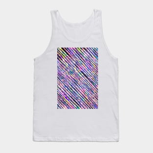 Shiny Glitter & Sparkle Glamour Stripes Tank Top